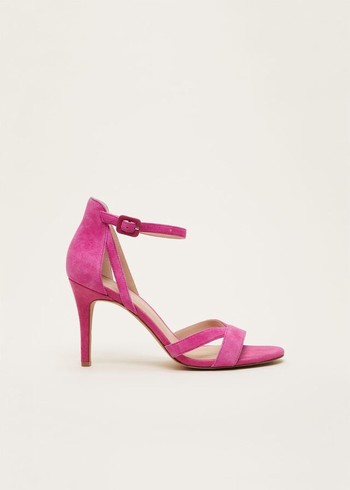 Phase Eight Cut Out Strappy Heels Pink USA | 0435261-NU